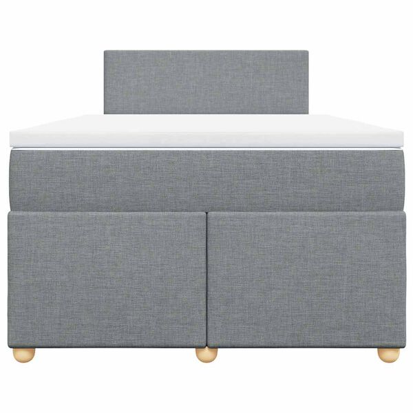 vidaXL Boxspring posteľ s matracom bledosiv&aacute; 120x190 cm l&aacute;tka