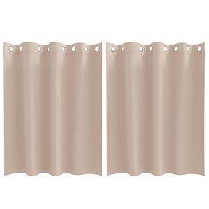 vidaXL Z&aacute;clony na zatemnenie s kr&uacute;žkami 2 pcs Sivohned&aacute; 140 x 140 cm