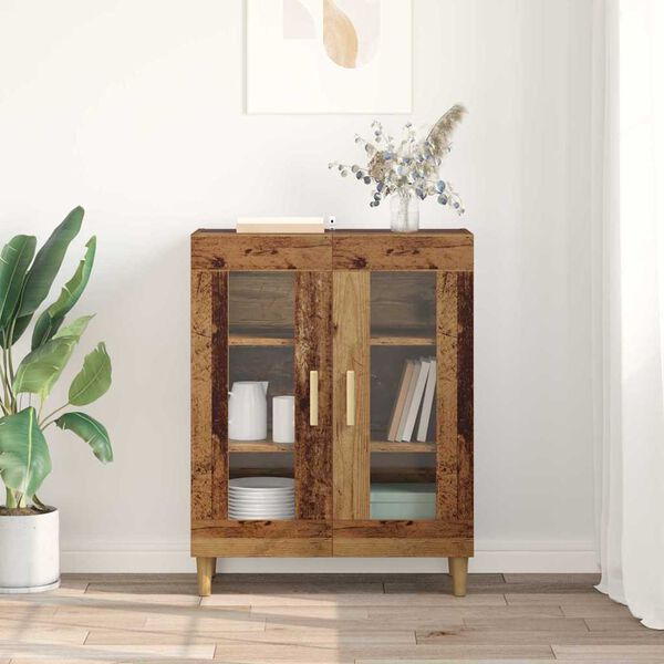 vidaXL Serv&iacute;rovacia skriňa Star&eacute; drevo 69,5 x 34 x 90 cm