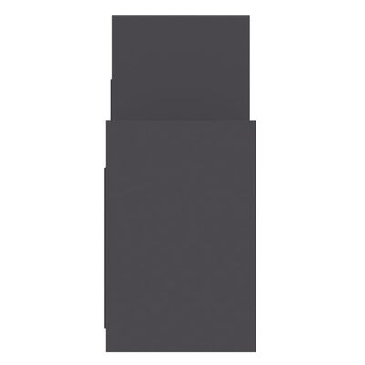 vidaXL Príručná skrinka sivá 60x26x60 cm drevotrieska