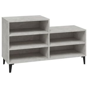 vidaXL Botn&iacute;k bet&oacute;novo siv&yacute; 102x36x60 cm spracovan&eacute; drevo