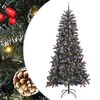 vidaXL Umel&yacute; vianočn&yacute; stromček Zelen&aacute; 240 cm PVC, plast a oceľ