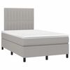 vidaXL Boxspring posteľ s matracom bledosiv&aacute; 120x190 cm l&aacute;tka