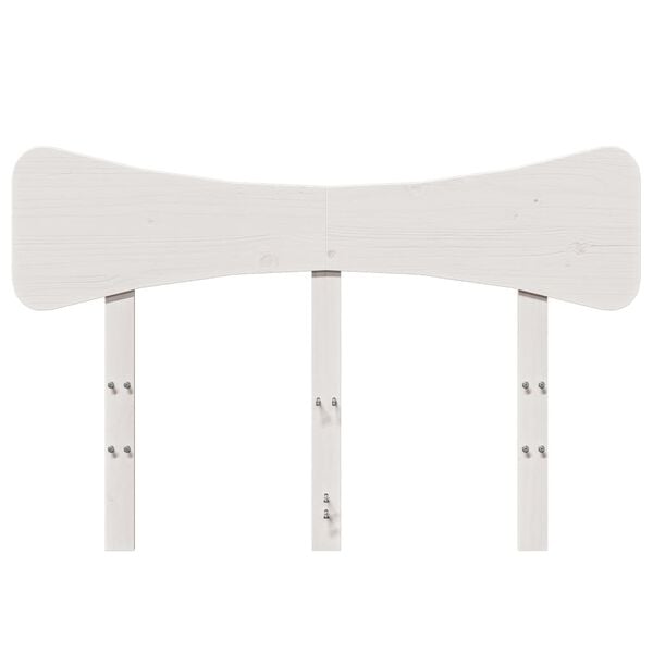 vidaXL Čelo postele biele 135 cm mas&iacute;vna borovica
