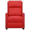 vidaXL Mas&aacute;žne kreslo, červen&eacute;, umel&aacute; koža