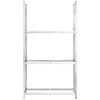 vidaXL 3-posch. stojany na pneumatiky 3ks strieborn&eacute; 110x40x200cm oceľ