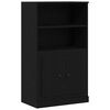 vidaXL Highboard Čierny dub 132 x 35.5 x 103.5 cm Kompozitné drevo