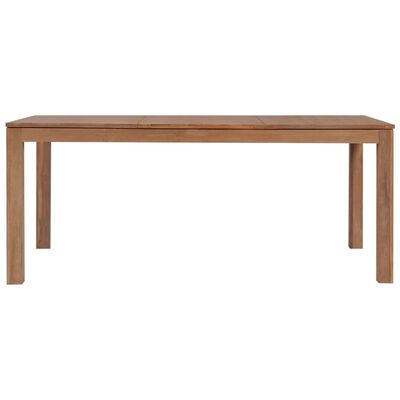 vidaXL Jedálenský stôl, tíkový masív s prirodným povrchom 180x90x76 cm
