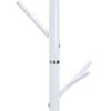 vidaXL Stojan na kab&aacute;ty biely 175 cm pr&aacute;&scaron;kovo lakovan&eacute; železo