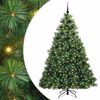 vidaXL Umel&yacute; vianočn&yacute; stromček s 300 LED-i Zelen&aacute; 210 cm PE a PVC