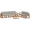 vidaXL Z&aacute;hradn&aacute; s&uacute;prava gaučov s vank&uacute;&scaron;om 8 pcs Pr&iacute;rodn&aacute; a svetlosiv&aacute;