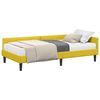 vidaXL Rohov&yacute; r&aacute;m postele s matracom 2 ks Žlt&aacute; 90 x 190 cm Zamat