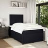 vidaXL Posteľn&yacute; r&aacute;m boxspring s matracom čierny 120x200 cm zamat