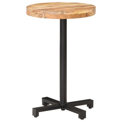 vidaXL Bistro stolík okrúhly Ø50x75 cm surové mangovníkové drevo