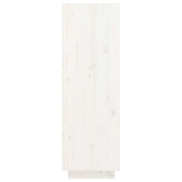 vidaXL Skrinka na top&aacute;nky biela 30x34x105 cm mas&iacute;vna borovica
