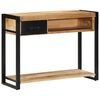 vidaXL Konzolov&yacute; stol&iacute;k 100x35x75 cm Mas&iacute;vne hrub&eacute; drevo Mango