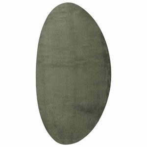 vidaXL Koberec HUARTE Lesn&aacute; zelen&aacute; 100 x 200 cm Polyester