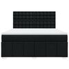 vidaXL Posteľn&yacute; r&aacute;m boxspring s matracom čierny 180x200 cm l&aacute;tka
