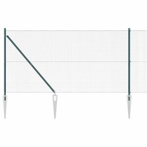 vidaXL Zv&aacute;ran&yacute; dr&ocirc;tov&yacute; plot s hrotmi 10 x 1,4 m Oceľ s PVC povrchom