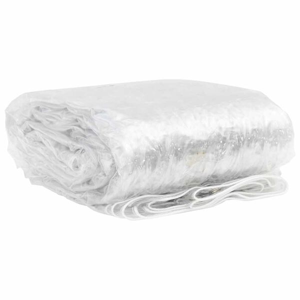 vidaXL Priehľadn&aacute; plachta s okami 2x8 m PVC