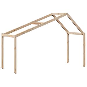 vidaXL Strecha na detsk&uacute; posteľ 213x95,5x144,5 cm borovicov&yacute; mas&iacute;v