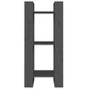vidaXL Knižnica/deliaca stena sivá 41x35x91 cm masívna borovica