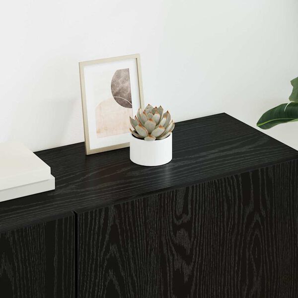 vidaXL Stenn&aacute; jednotka pre TV 5 pcs Čierny dub Kompozitn&eacute; drevo