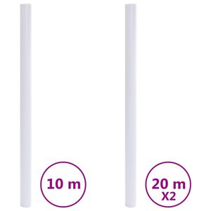 vidaXL Okenné fólie matné transparentné sivé PVC