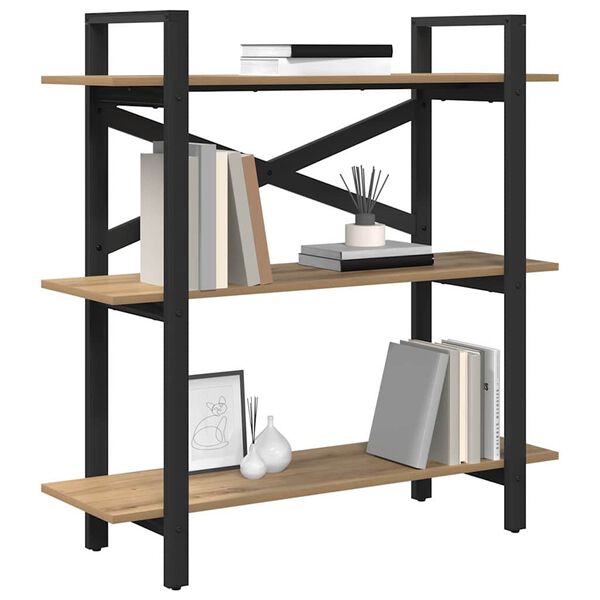 vidaXL Reg&aacute;l na knihy Remeseln&yacute; dub 100 x 33,5 x 102 cm