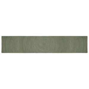 vidaXL Kusov&eacute; koberce Olivovo zelen&aacute; 80 x 400 cm Juta
