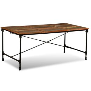 vidaXL Jed&aacute;lensk&yacute; st&ocirc;l, recyklovan&yacute; mas&iacute;v 180 cm