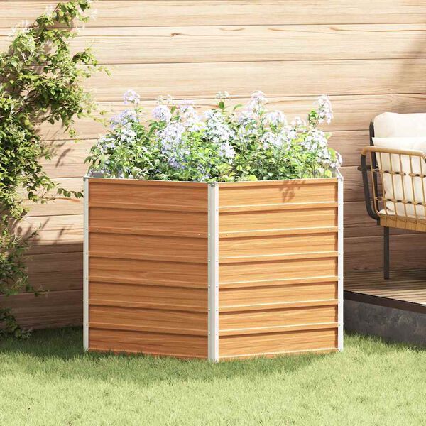 vidaXL Vyv&yacute;&scaron;en&yacute; z&aacute;hon Svetlohned&aacute; 129 x 129 x 77 cm Pozinkovan&aacute; oceľ