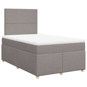 vidaXL Boxspring posteľ s matracom sivohned&yacute; 120x200 cm l&aacute;tka