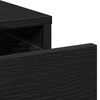 vidaXL Toaletný stolík 2 pcs Čierna 50 x 41 x 135 cm Kompozitné drevo
