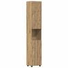 vidaXL Set kabinetov do k&uacute;peľne TULUM Remeseln&yacute; dub 37 x 31,5 x 203 cm