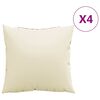 vidaXL Dekorat&iacute;vne vank&uacute;&scaron;e 4 ks kr&eacute;mov&eacute; 40x40 cm l&aacute;tka