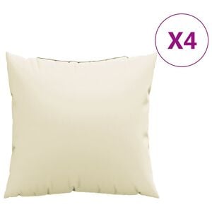 vidaXL Dekorat&iacute;vne vank&uacute;&scaron;e 4 ks kr&eacute;mov&eacute; 40x40 cm l&aacute;tka