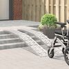 vidaXL Nakladacia rampy 2 pcs Strieborná 222 x 29 x 14 cm Hliník