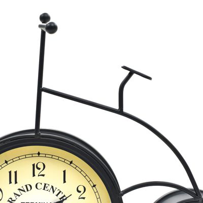 vidaXL Záhradné nástenné hodiny s teplomerom v tvare bicykla