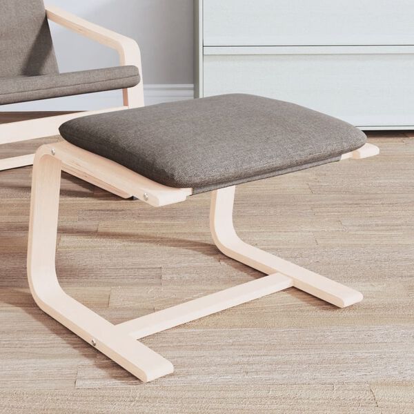 vidaXL Podnožka sivohned&aacute; 51x41x40 cm l&aacute;tkov&aacute;