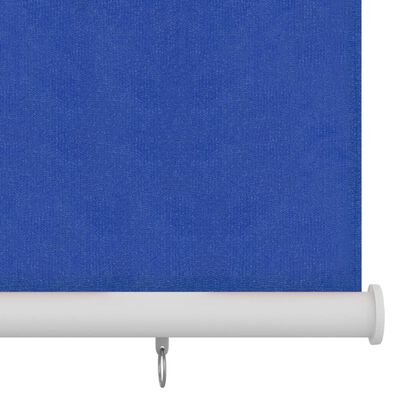 vidaXL Vonkajšia zatemňovacia roleta 100x140 cm modrá HDPE