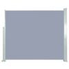 vidaXL Zaťahovacia bočná markíza 120 x 300 cm sivá