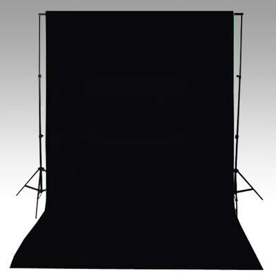 vidaXL Fotopozadie, bavlna, čierne 600x300 cm