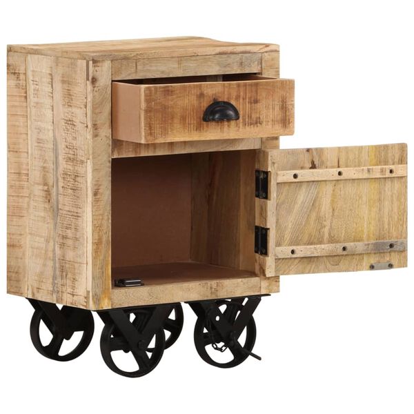 vidaXL Nočný stolík 40x30x57 cm mangovníkový masív