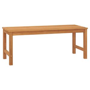 vidaXL Z&aacute;hradn&aacute; lavica 114 cm mas&iacute;vne t&iacute;kov&eacute; drevo