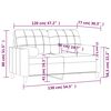 vidaXL 2-miestna pohovka s vank&uacute;&scaron;mi svetlosiv&aacute; 120 cm l&aacute;tka