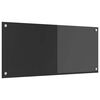 vidaXL Kuchynský backsplash Tmavo šedá 90 x 40 x 0,6 cm tvrdené sklo