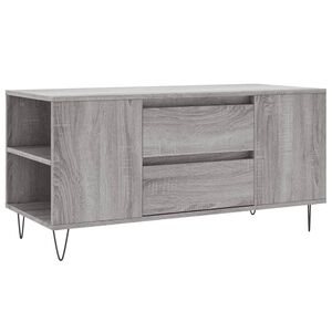 vidaXL Konferenčn&yacute; stol&iacute;k siv&yacute; sonoma 102x44,5x50 kompozitn&eacute; drevo