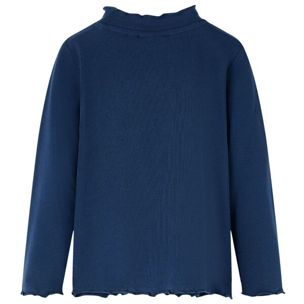 Detské tričko s dlhými rukávmi námornícke modré 104