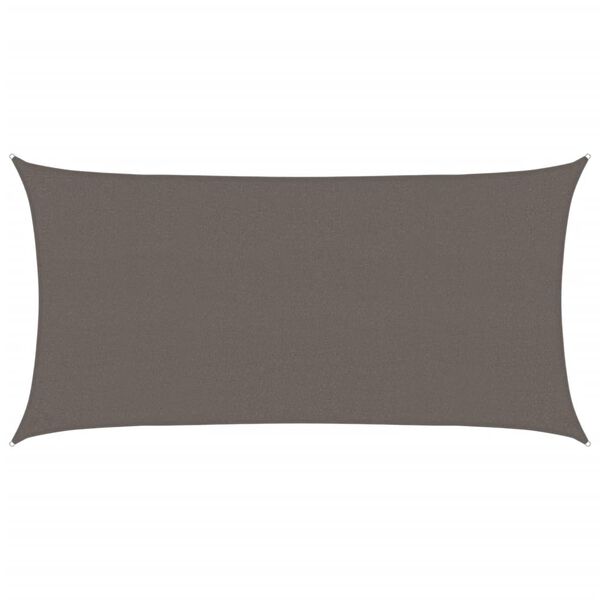 vidaXL Tieniaca plachta 160 g/m² antracitová 2,5x4,5 m HDPE